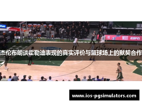 杰伦布朗谈霍勒迪表现的真实评价与篮球场上的默契合作